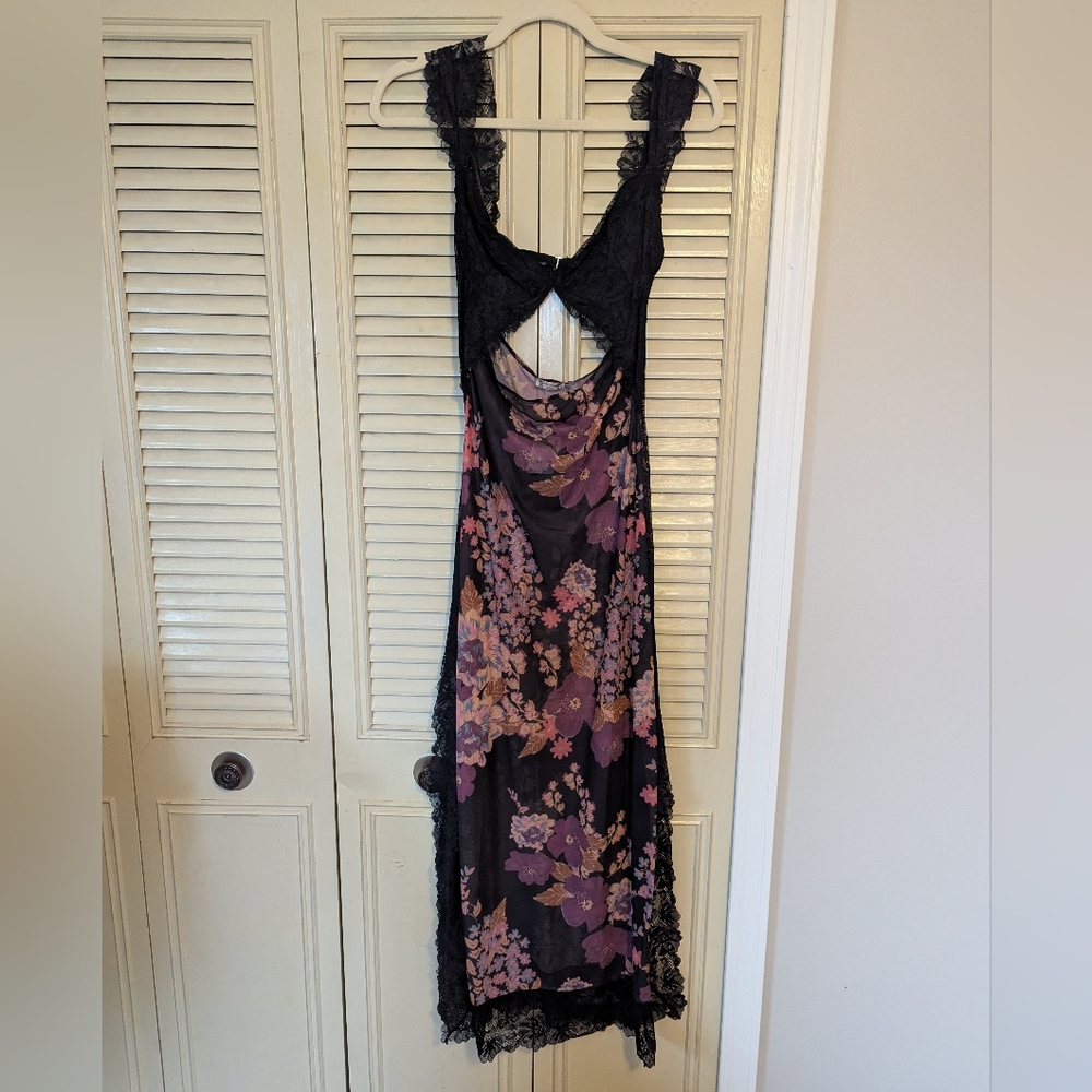 Free People Suddenly Fine Maxi Slip Dress. - Picture 3 of 5